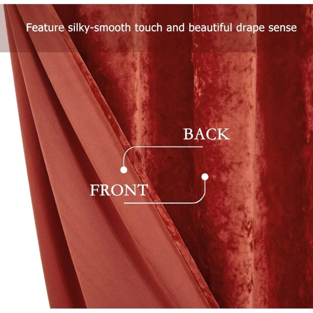 Elegant Velvet Curtain set - Picture 4 of 8